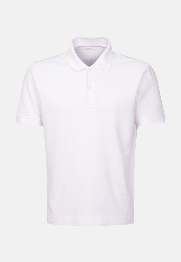 Regular Polo Uni in Weiß |  Seidensticker Onlineshop
