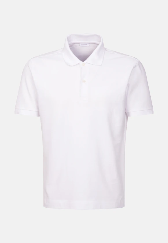 Regular Polo Uni in Weiß |  Seidensticker Onlineshop
