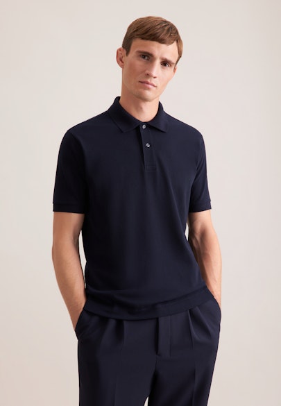 Regular Polo Uni in Dunkelblau |  Seidensticker Onlineshop