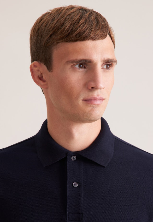 Regular Polo Uni in Dunkelblau |  Seidensticker Onlineshop
