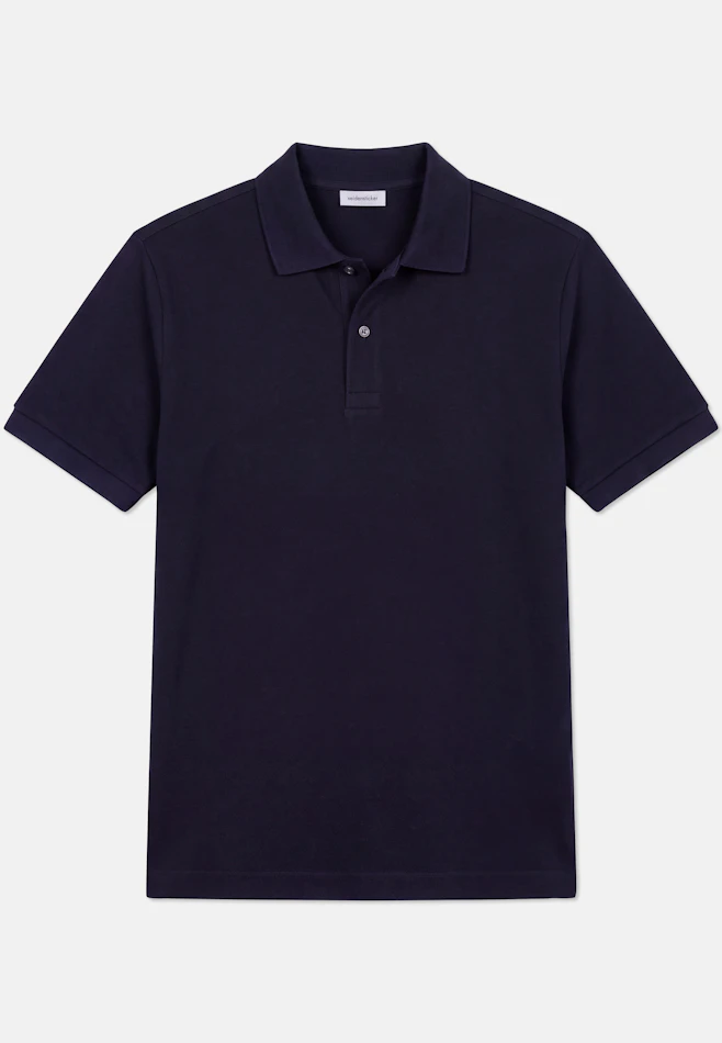 Regular Polo Uni in Dunkelblau | Seidensticker Onlineshop