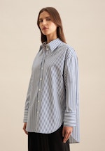 Blouse longue Twill (sergé) in Bleu Moyen |  Seidensticker Onlineshop