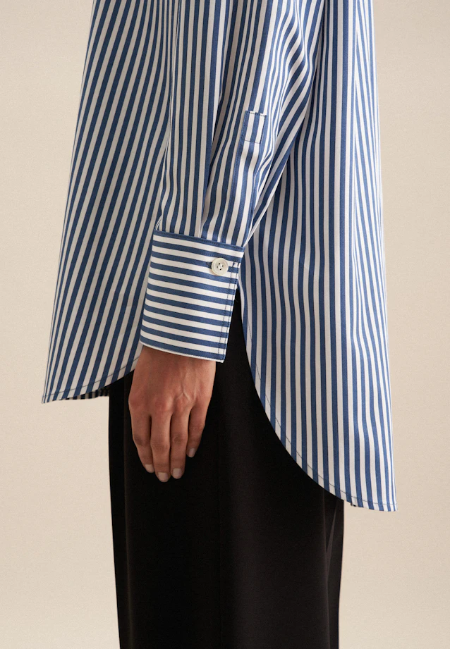Long blouse Stripe in Medium Blue |  Seidensticker Onlineshop