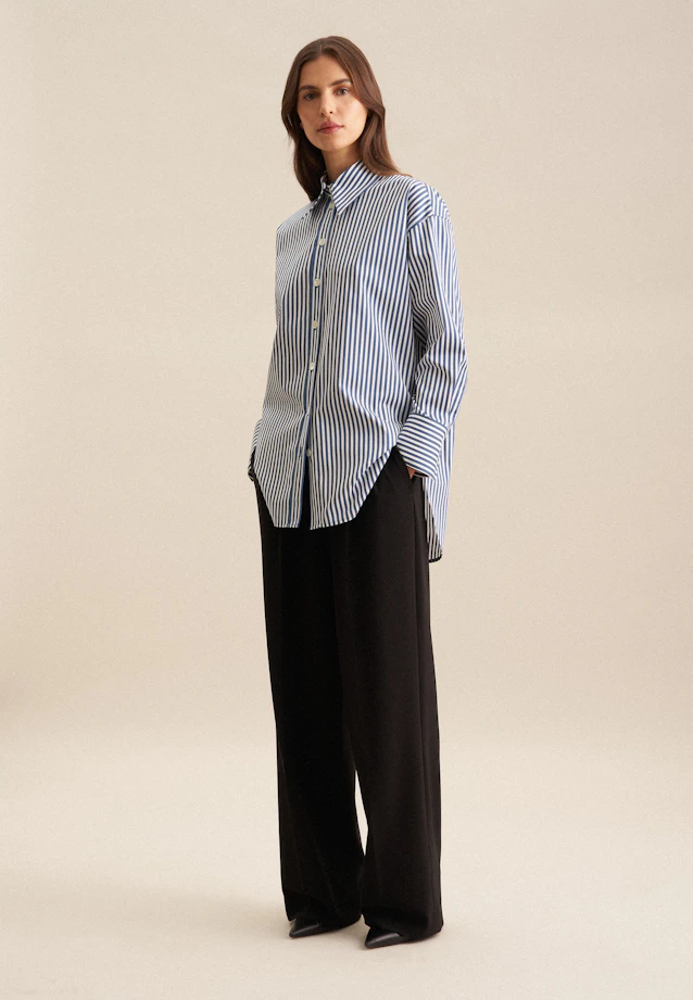 Long blouse Stripe in Medium Blue |  Seidensticker Onlineshop