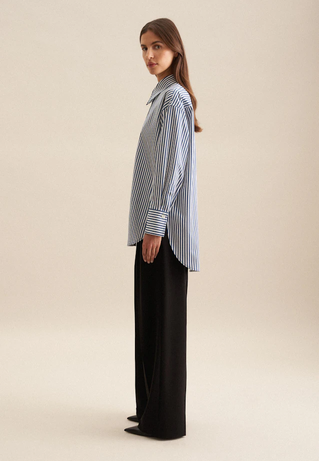 Long blouse Stripe in Medium Blue |  Seidensticker Onlineshop