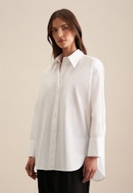 Blouse longue Twill (sergé) in Blanc |  Seidensticker Onlineshop