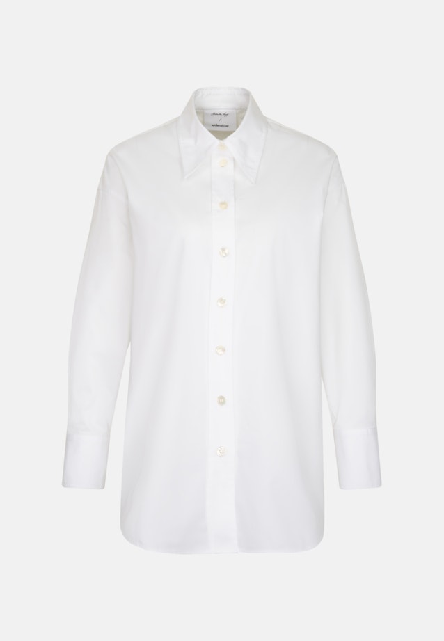 Blouse longue Twill (sergé) in Blanc |  Seidensticker Onlineshop