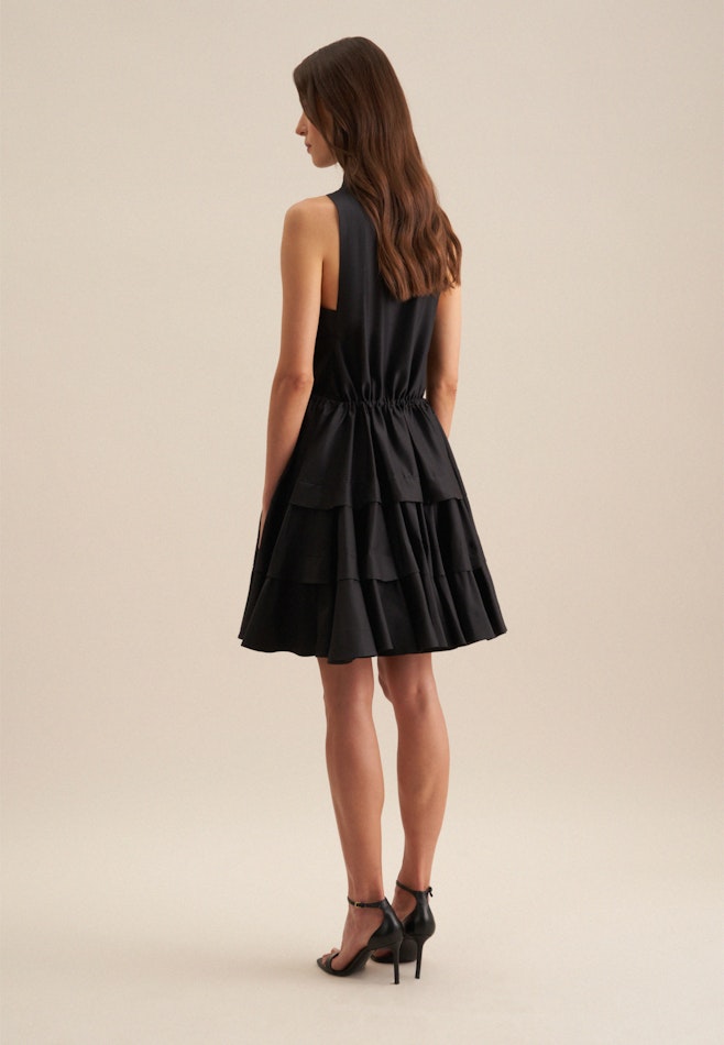 Kragen Kleid Regular in Schwarz | Seidensticker Onlineshop