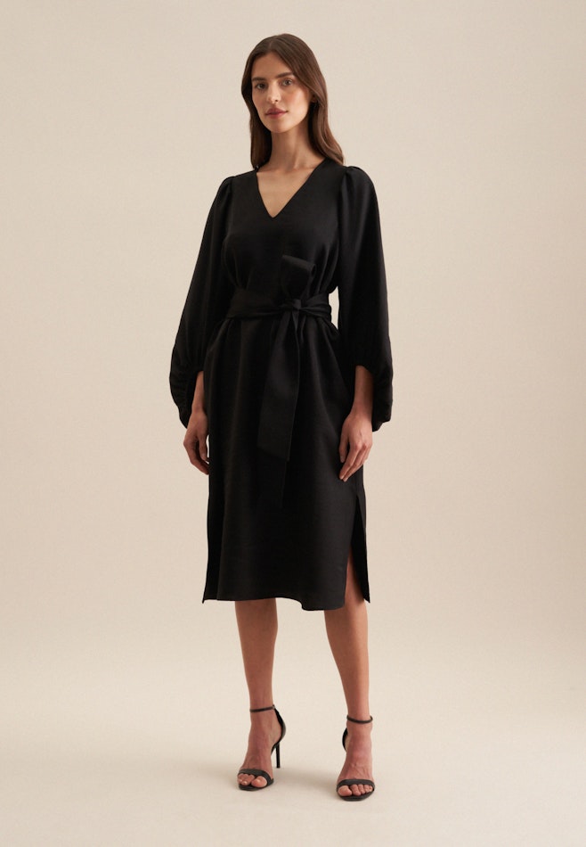 V-Neck Dress in Black | Seidensticker online shop
