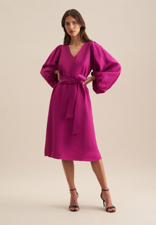 Krepp Midi Kleid in Lila | Seidensticker Onlineshop