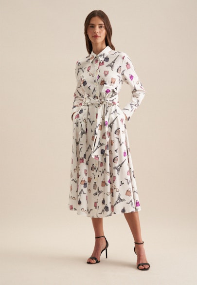 Maxi Kleid Druck in Rosa/Pink |  Seidensticker Onlineshop