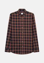Regular Casual Shirt Check in Brown |  Seidensticker Onlineshop