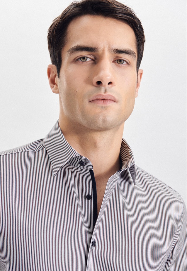 X-Slim Business Hemd Streifen in Rot |  Seidensticker Onlineshop