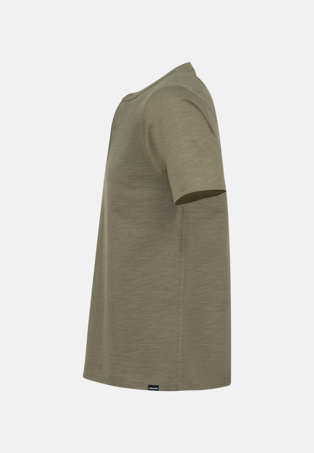 Henley collar T-Shirt in Green |  Seidensticker Onlineshop