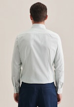 Non-iron Popeline Business overhemd in Slim with Kentkraag in Groen |  Seidensticker Onlineshop