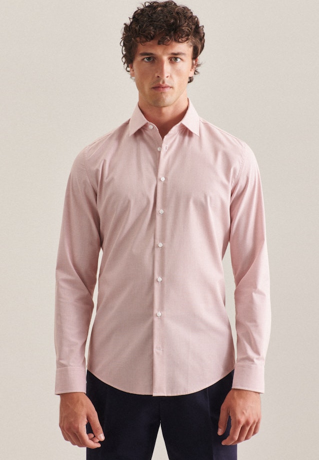 Slim Chemise d'affaires carreaux in Orange |  Seidensticker Onlineshop