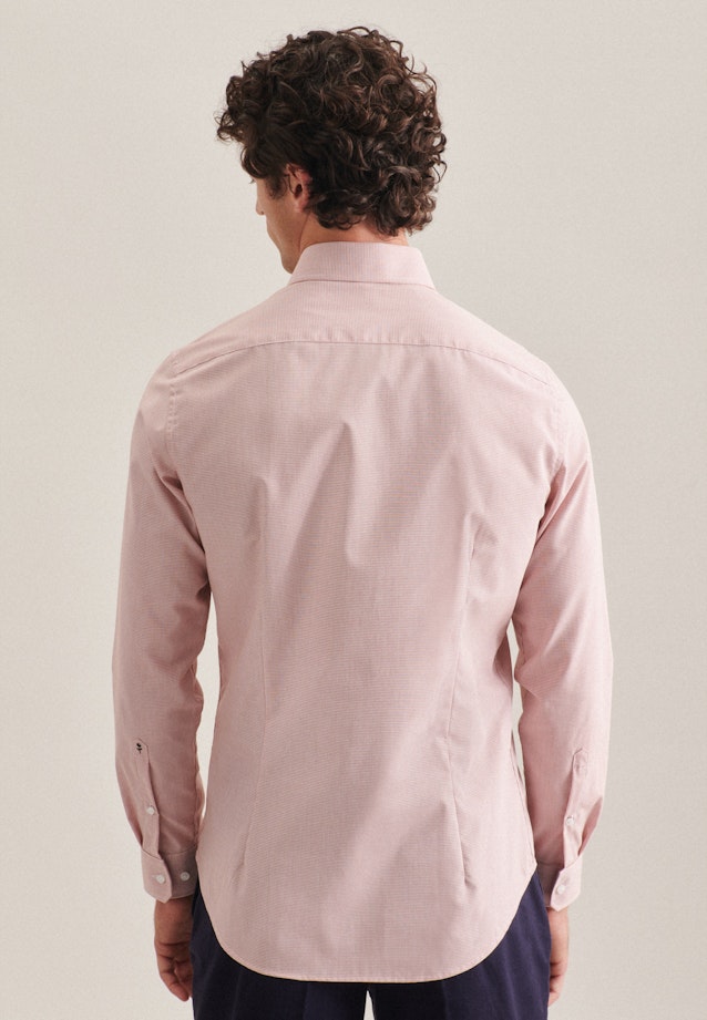 Slim Business Hemd Karo in Orange |  Seidensticker Onlineshop