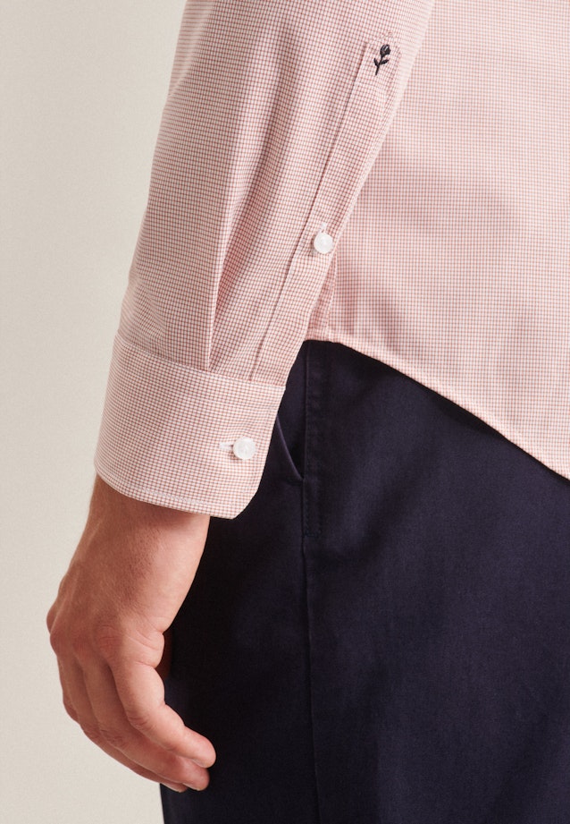 Slim Business Hemd Karo in Orange |  Seidensticker Onlineshop