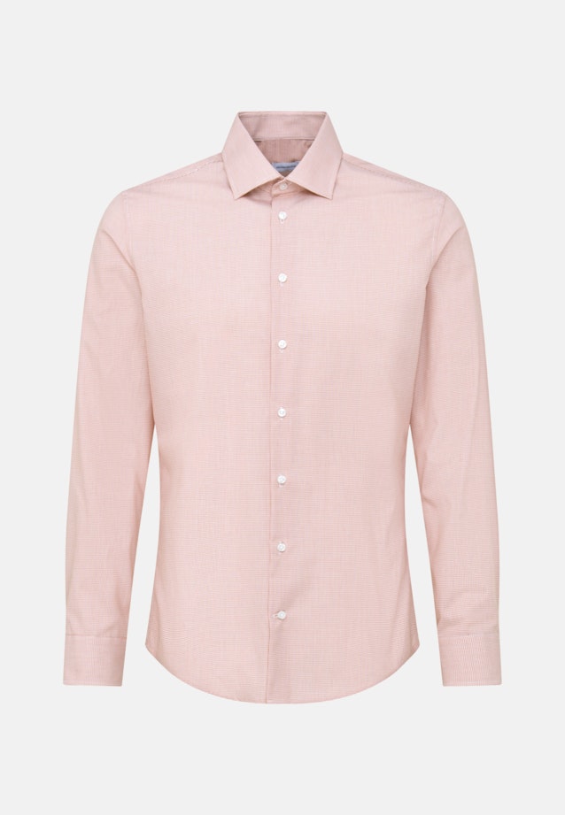 Slim Business Hemd Karo in Orange |  Seidensticker Onlineshop