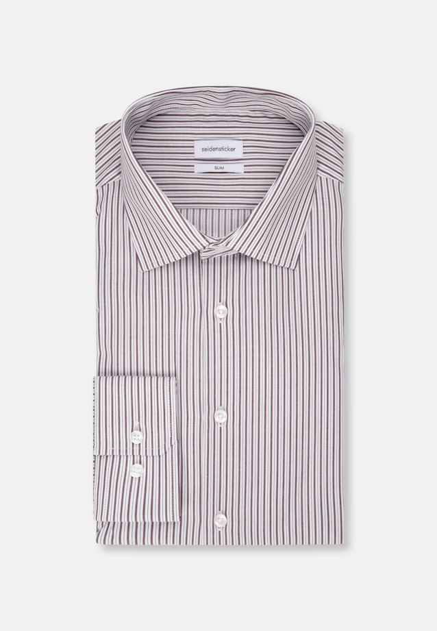 Slim Business Hemd Streifen in Rot |  Seidensticker Onlineshop