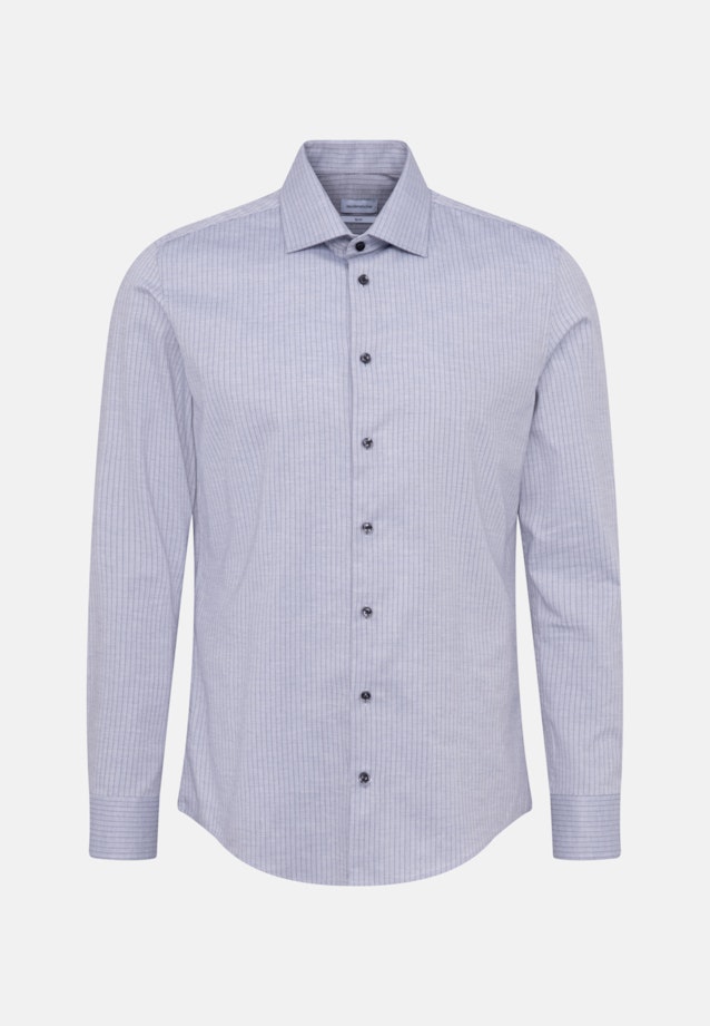 Easy-iron Herringbone pattern Business Shirt in Slim with Kent-Collar in Light Blue |  Seidensticker Onlineshop