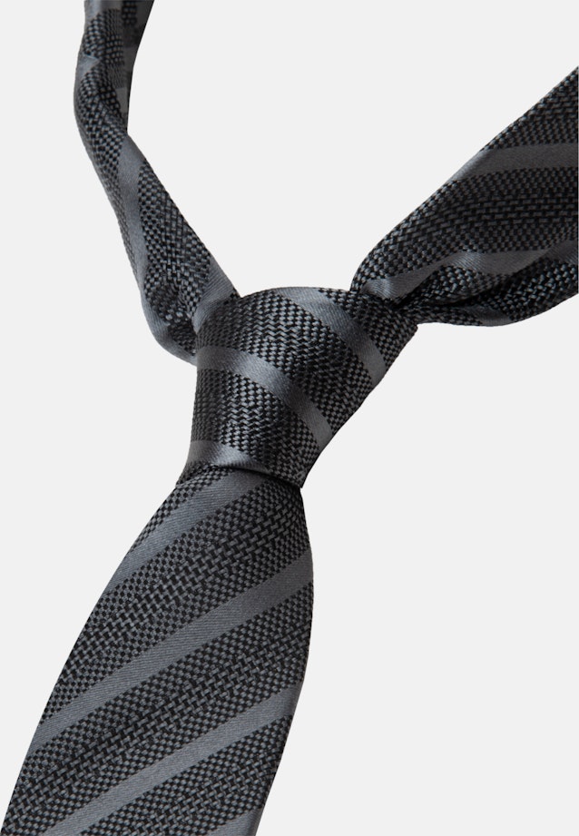 Breit (7cm) Krawatte Streifen in Schwarz |  Seidensticker Onlineshop