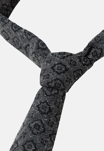 Schmal (5cm) Krawatte Kleinmuster in Schwarz |  Seidensticker Onlineshop