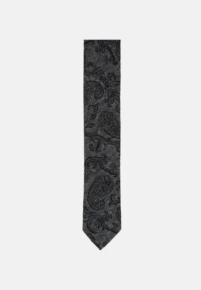 Schmal (5cm) Krawatte Paisley in Schwarz |  Seidensticker Onlineshop