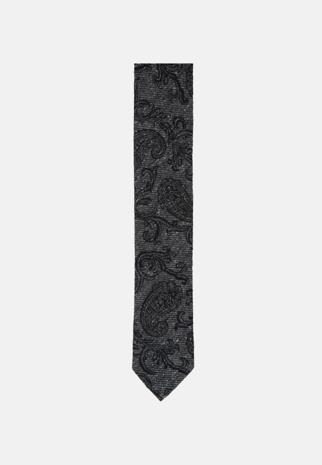 Schmal (5cm) Krawatte Paisley in Schwarz | Seidensticker Onlineshop