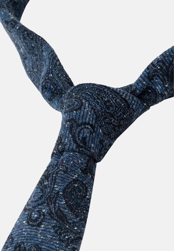 Slim (5cm) Tie Paisley in Medium Blue | Seidensticker online shop