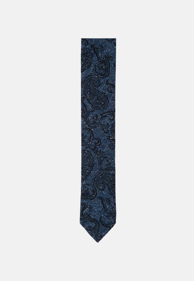 Schmal (5cm) Krawatte Paisley in Mittelblau | Seidensticker Onlineshop