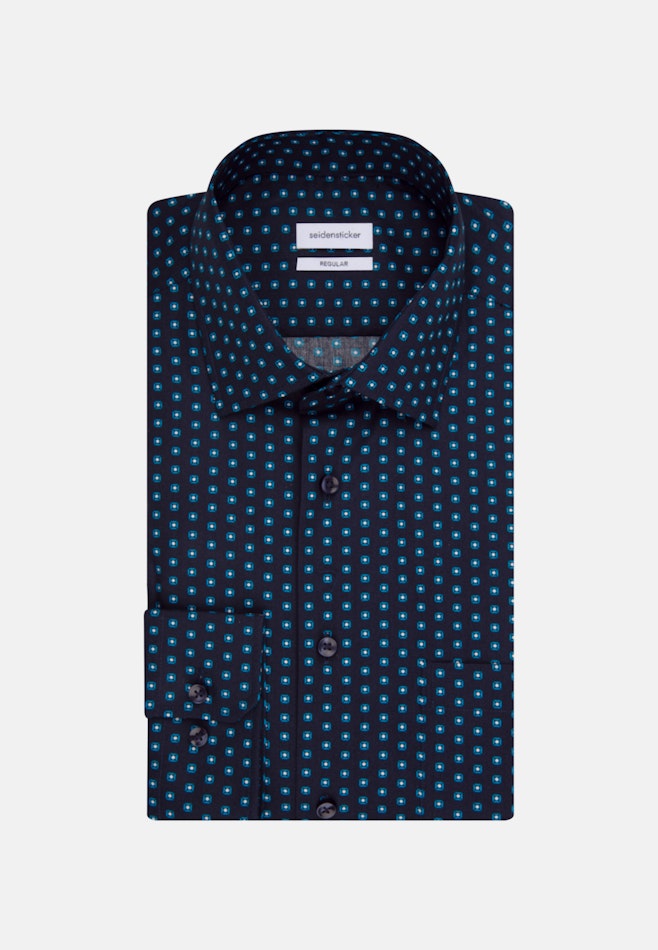 Business Shirt in Regular with Kent-Collar in Turquoise | Seidensticker online shop