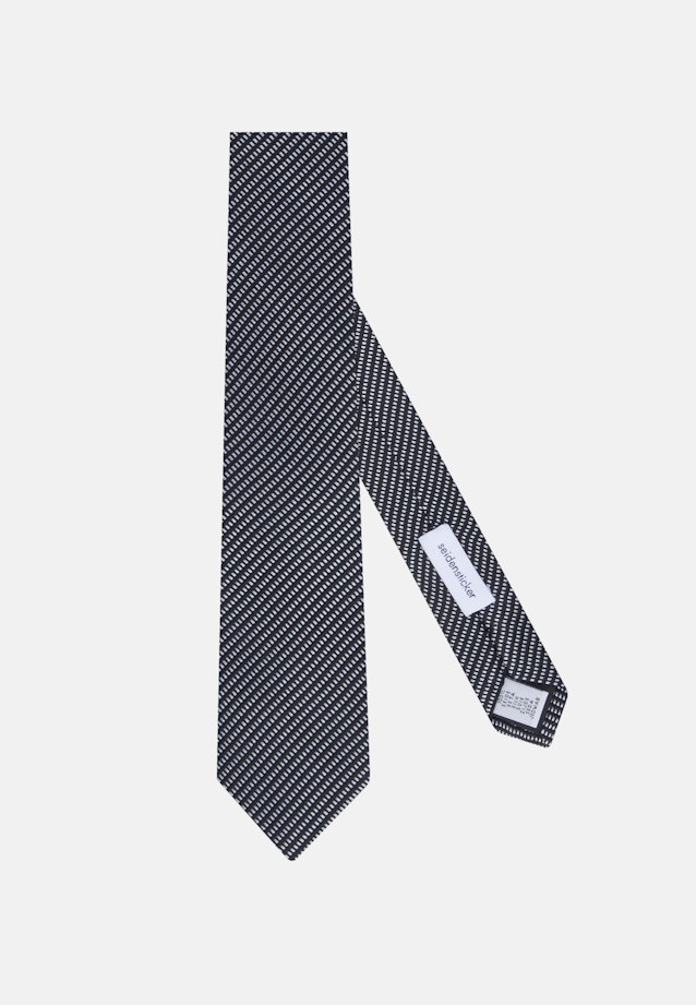 Breit (7cm) Krawatte Streifen in Schwarz |  Seidensticker Onlineshop