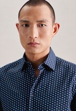 Shaped Business shirt Print in Turquoise |  Seidensticker Onlineshop