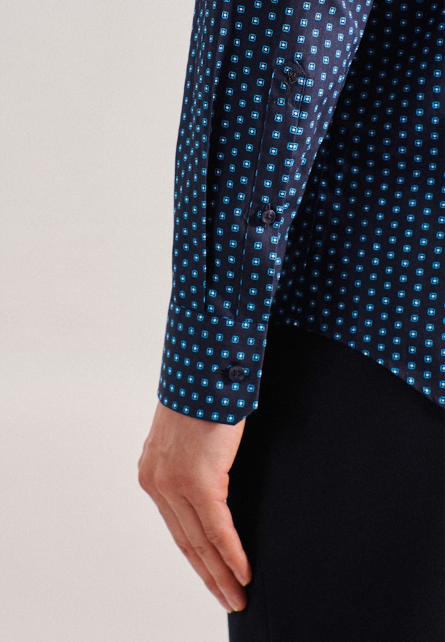 Shaped Business shirt Print in Turquoise |  Seidensticker Onlineshop