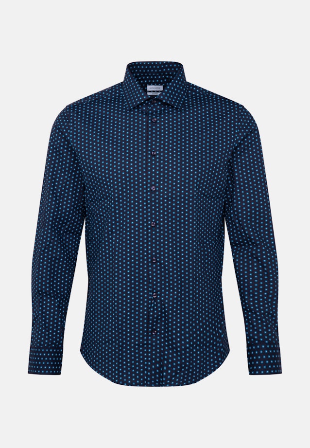 Shaped Business shirt Print in Turquoise |  Seidensticker Onlineshop