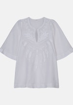 Regular fit Shirtbluse Uni in Weiß |  Seidensticker Onlineshop