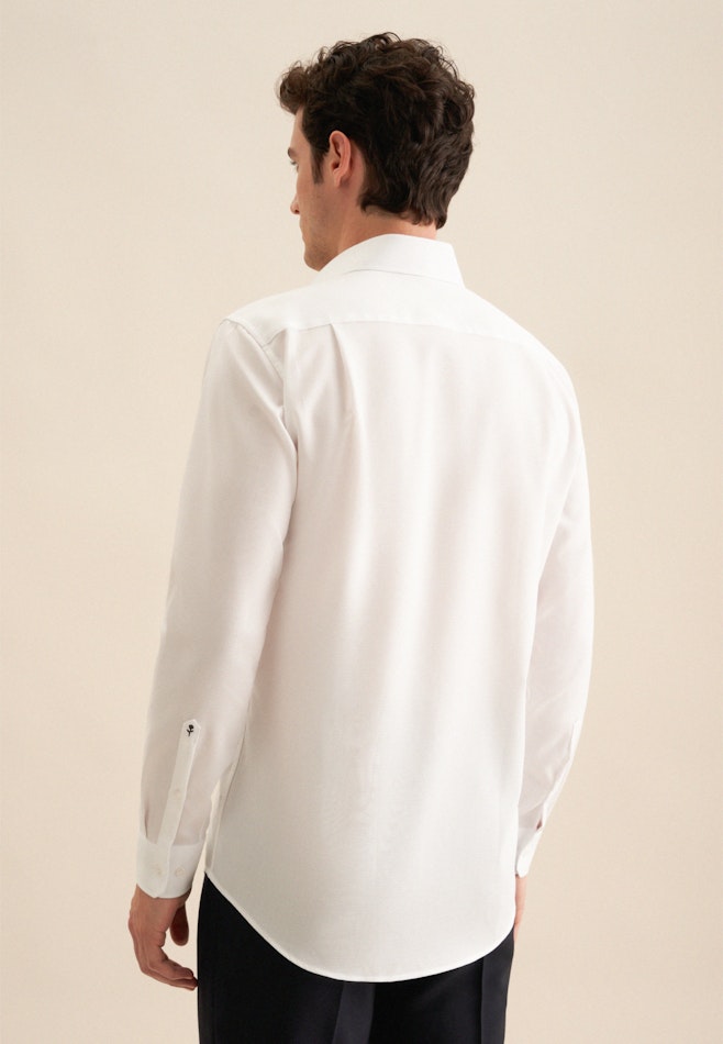 Non-iron Twill Business shirt in Regular with Kent-Collar in White | Seidensticker online shop