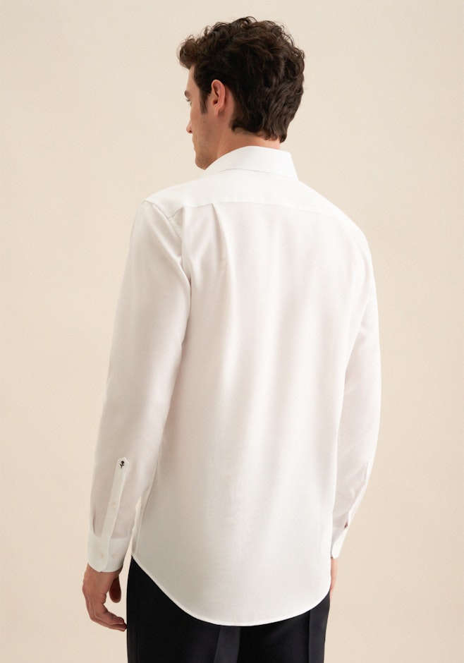 Regular Chemise d'affaires Structure dans Blanc | Boutique en ligne Seidensticker