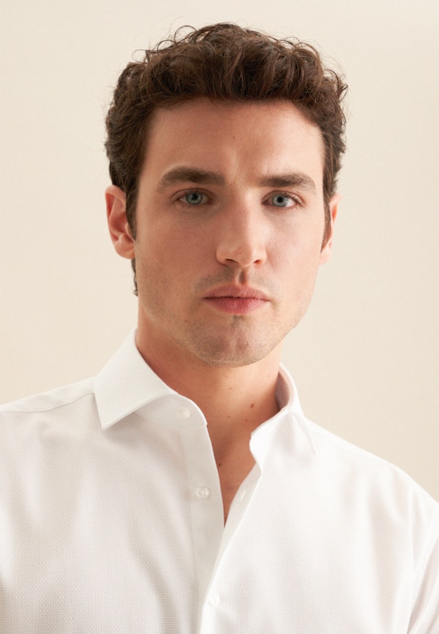 Regular Business Hemd Struktur in Weiß |  Seidensticker Onlineshop