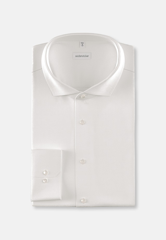 Regular Business Hemd Struktur in Weiß |  Seidensticker Onlineshop