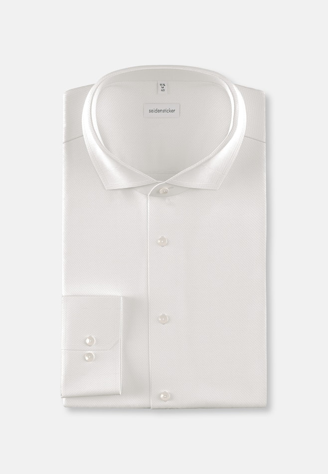 Regular Business Hemd Struktur in Weiß | Seidensticker Onlineshop
