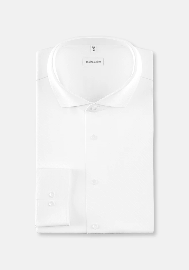 Regular Business Hemd Struktur in Weiß | Seidensticker Onlineshop