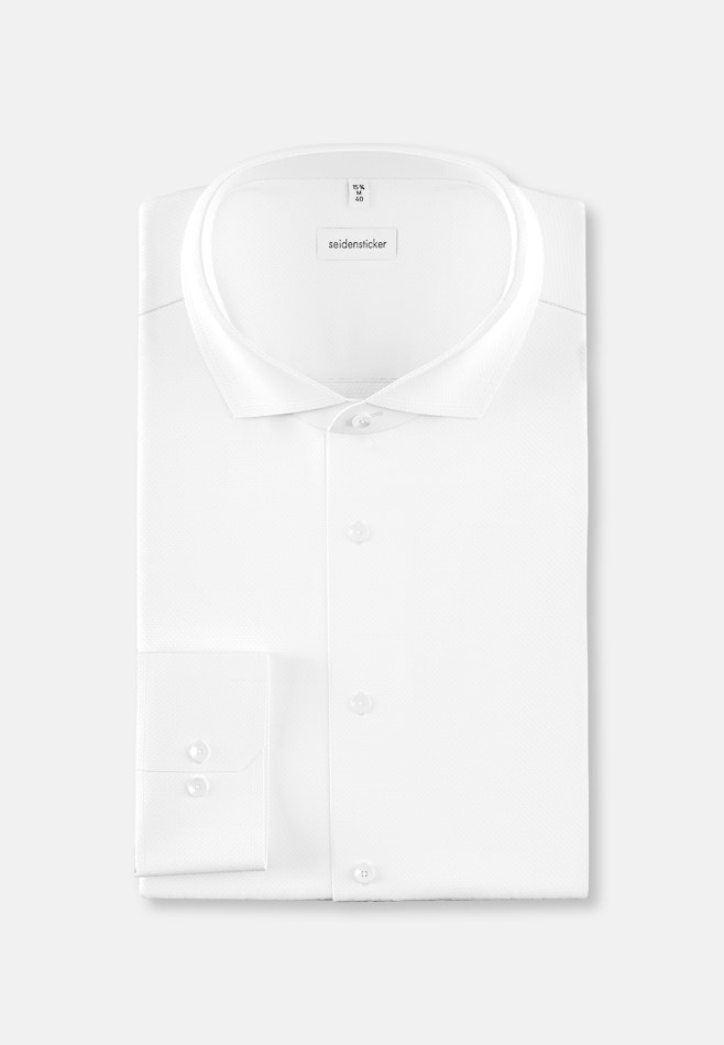 Regular Business Hemd Struktur in Weiß | Seidensticker Onlineshop