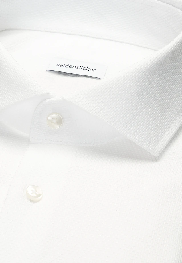 Regular Business shirt Structure in White |  Seidensticker Onlineshop