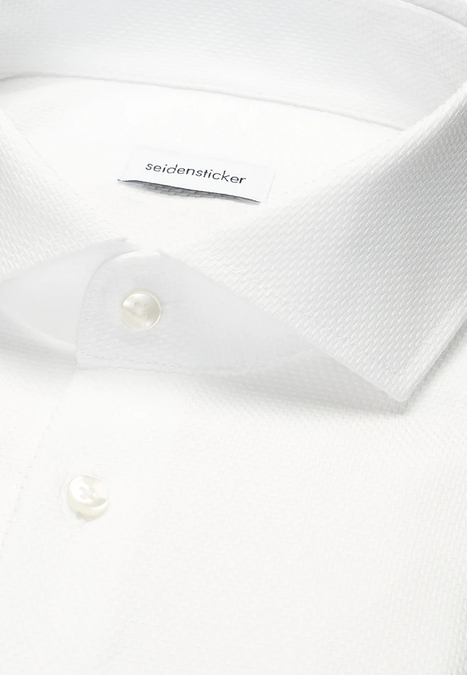 Regular Business shirt Structure in White | Seidensticker online shop