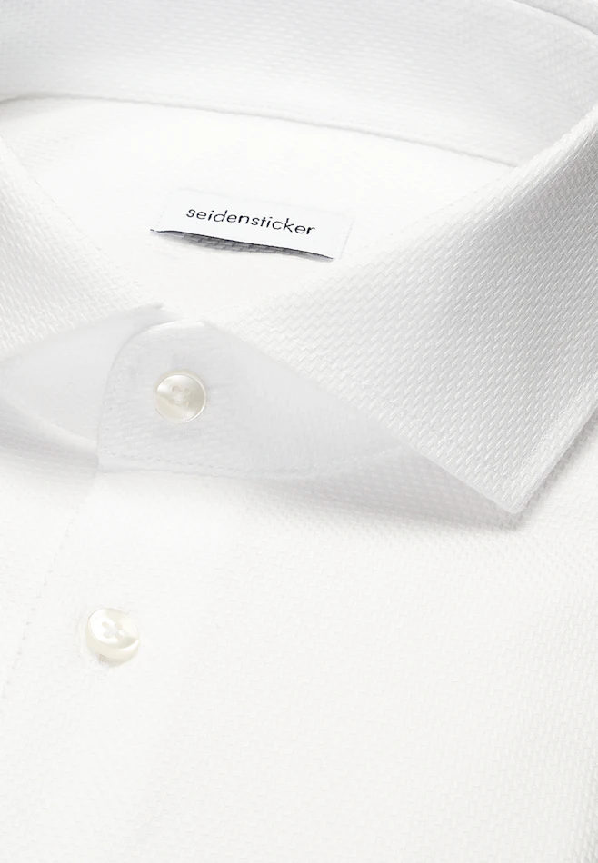 Regular Business Hemd Struktur in Weiß | Seidensticker Onlineshop