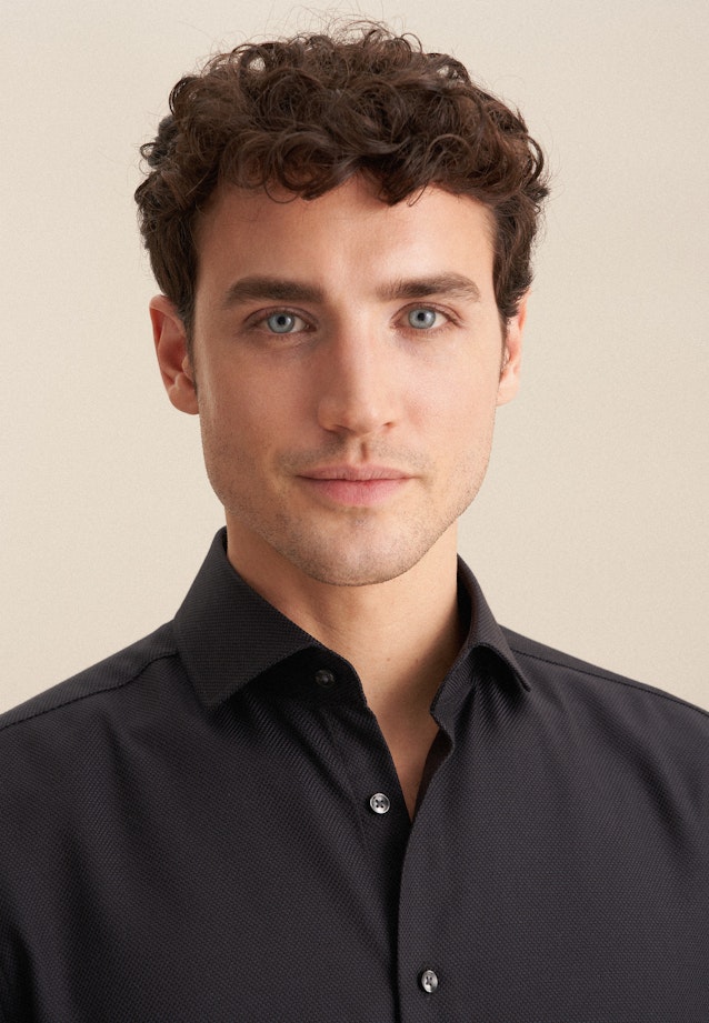 Regular Chemise d'affaires Structure in Gris |  Seidensticker Onlineshop