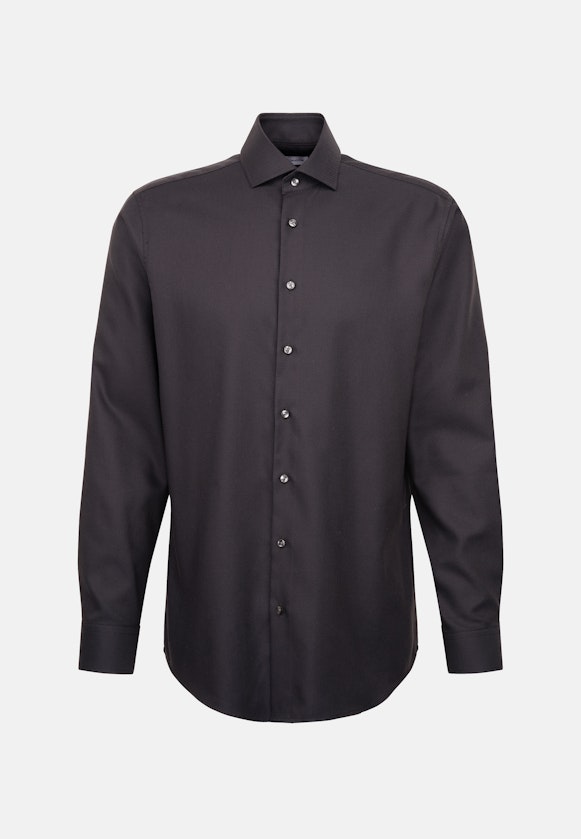Regular Business shirt Structure in Grey |  Seidensticker Onlineshop
