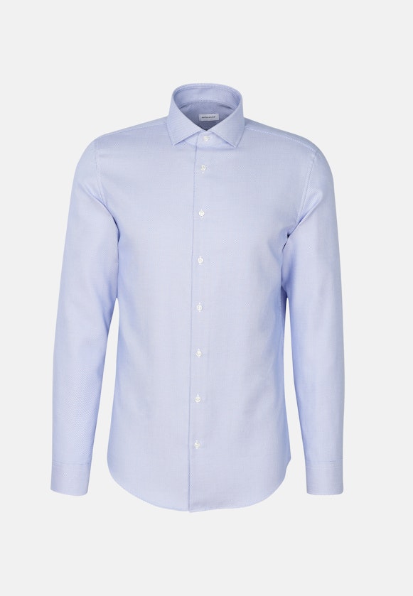 Regular Business shirt Structure in Light Blue |  Seidensticker Onlineshop